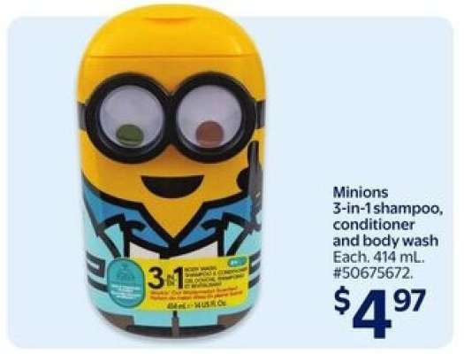 Minions 3-in-1 shampoo, conditioner and body wash