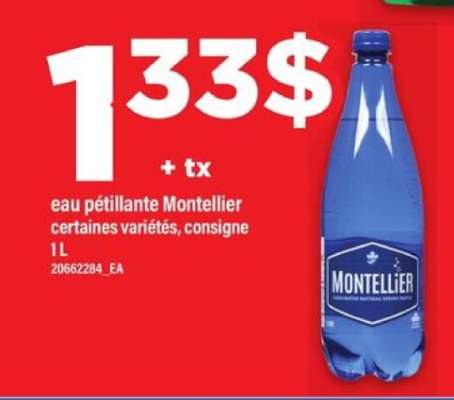 EAU PÉTILLANTE MONTELLIER