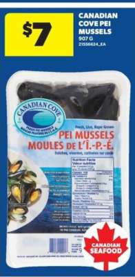 CANADIAN COVE PEI MUSSELS