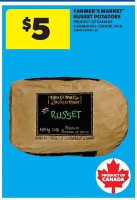 FARMER'S MARKET RUSSET POTATOES