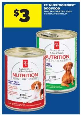 PC Nutrition First Dog Food