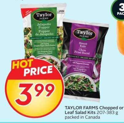 TAYLOR FARMS Chopped or Leaf Salad Kits