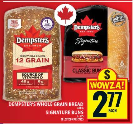 Dempster's Whole Grain Bread & Signature Buns