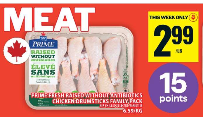Prime Fresh Chicken Drumsticks Family Pack