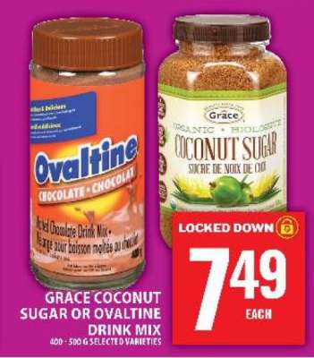 Grace Coconut Sugar or Ovaltine Drink Mix