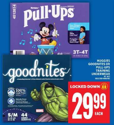 Huggies Goodnites or Pull-Ups Training Underwear