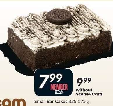 Small Bar Cakes