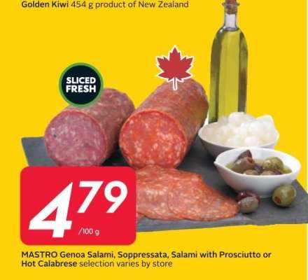 MASTRO Genoa Salami, Soppressata, Salami with Prosciutto or Hot Calabrese