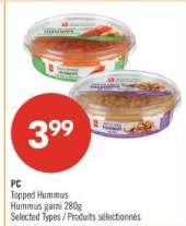 PC TOPPED HUMMUS