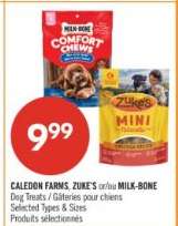 CALEDON FARMS, ZUKE'S et/ou MILK-BONE