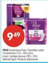 Poise Incontinence Pads