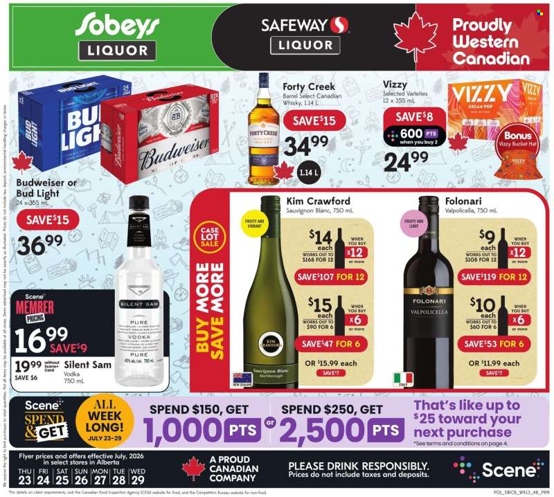 Sobeys Liquor Flyer - July 23, 2026 - July 29, 2026.