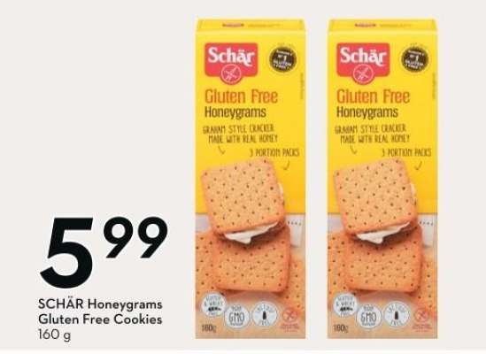 SCHÄR Honeygrams Gluten Free Cookies