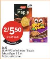 DARE BEAR PAWS or/ou Cookies / Biscuits