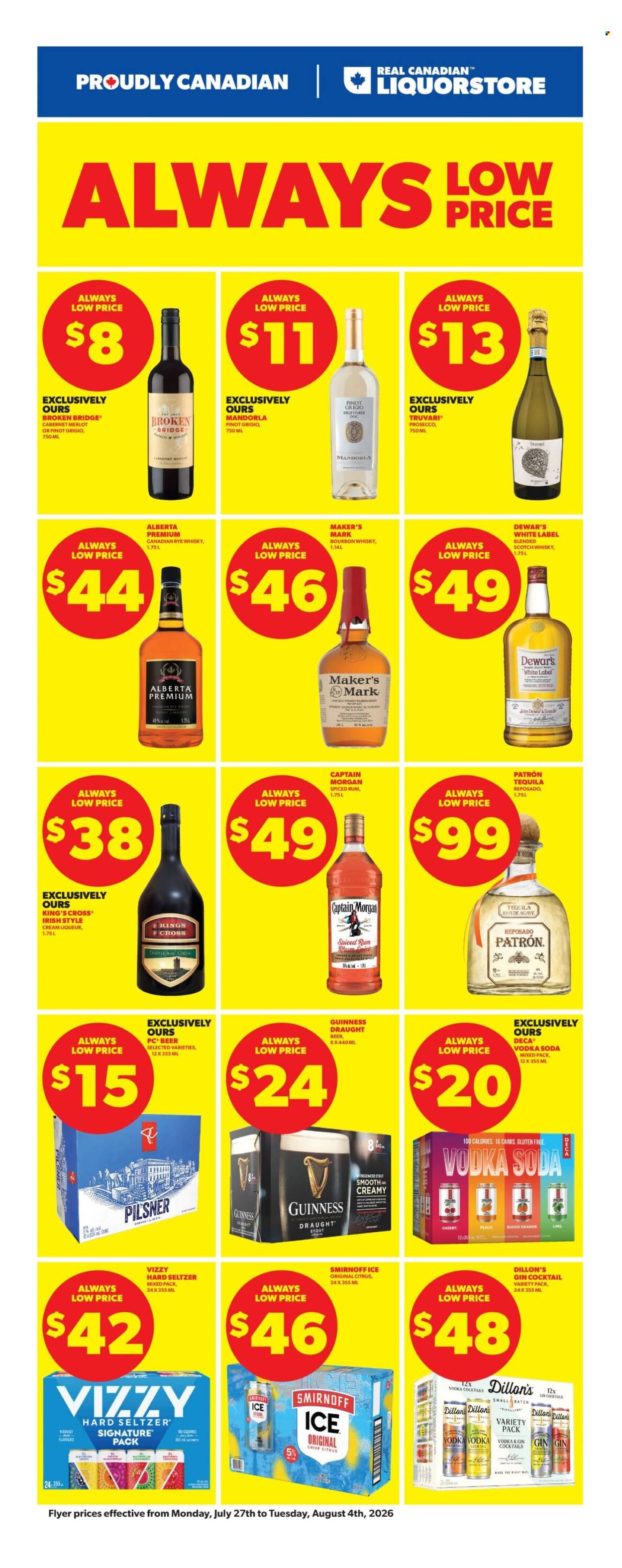Real Canadian Liquorstore flyer - July 27, 2026 - August 04, 2026. Page 1
