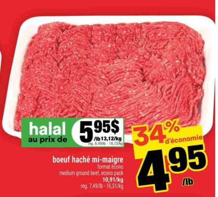 BŒUF HACHÉ MI-MAIGRE