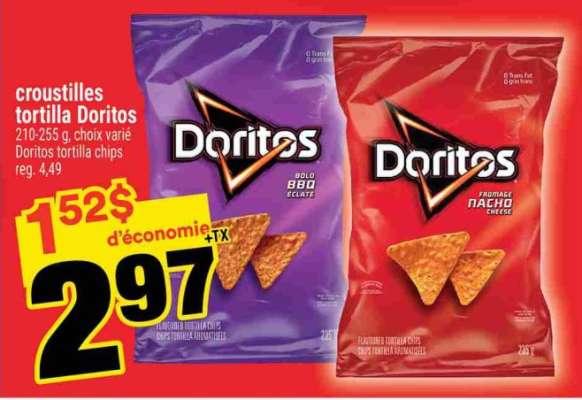 CROUSTILLES TORTILLA DORITOS