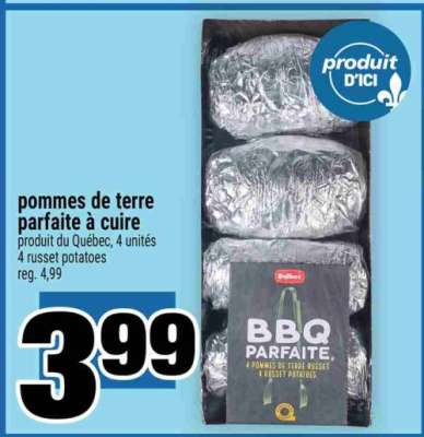 pommes de terre parfaite à cuire
