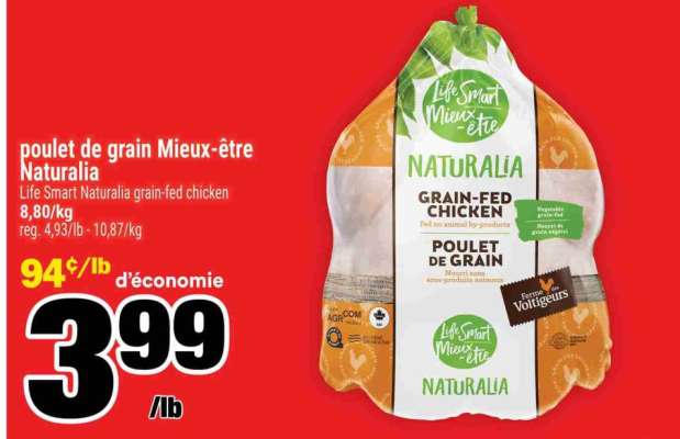 POULET DE GRAIN MIEUX-ÊTRE NATURALIA