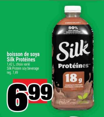 boisson de soya Silk Protéines