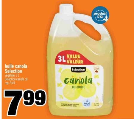 huile canola Selection
