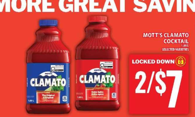 MOTT’S CLAMATO COCKTAIL