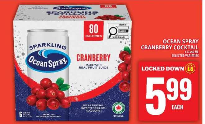 OCEAN SPRAY CRANBERRY COCKTAIL