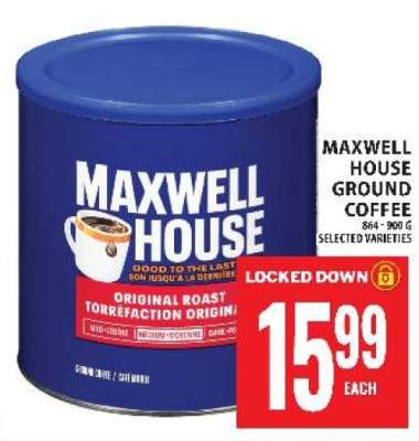 MAXWELL HOUSE GROUND COFFEE