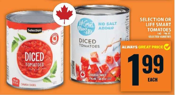 SELECTION OR LIFE SMART TOMATOES