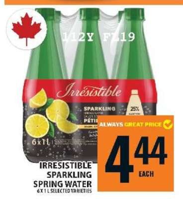 Irresistible Sparkling Spring Water