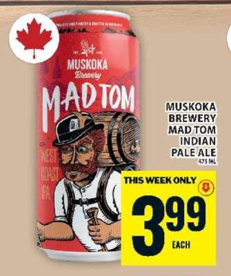 Muskoka Brewery Mad Tom Indian Pale Ale