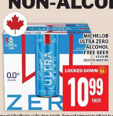 Michelob Ultra Zero Alcohol-Free Beer