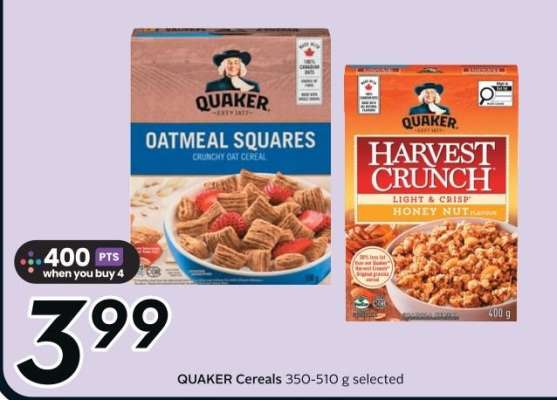 Quaker Cereals