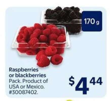 RASPBERRIES OR BLACKBERRIES