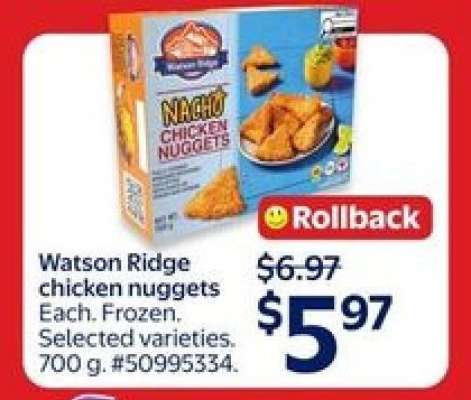 Watson Ridge chicken nuggets