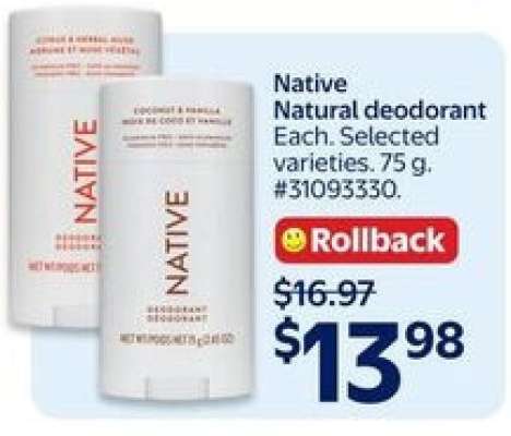 NATIVE NATURAL DEODORANT