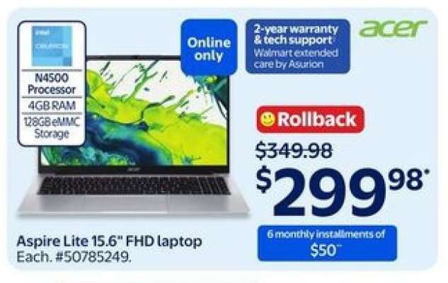 Aspire Lite 15.6" FHD laptop