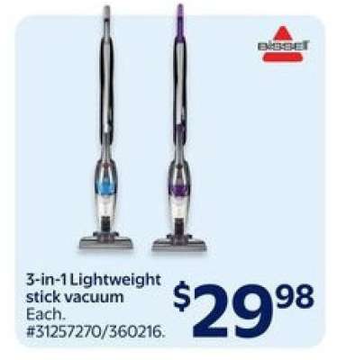 3-in-1 Lightweight Stick Vacuum