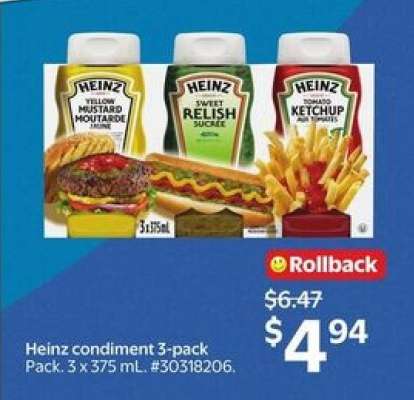 Heinz Condiment 3-Pack