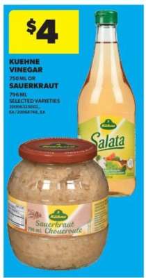 Kühne Vinegar or Sauerkraut