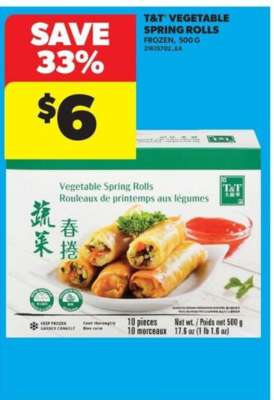 T&T Vegetable Spring Rolls