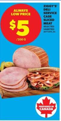 Ziggy's Deli Service Case, Sliced Meat