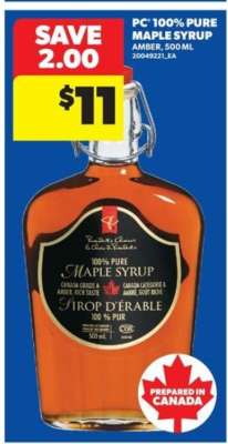 PC 100% PURE MAPLE SYRUP