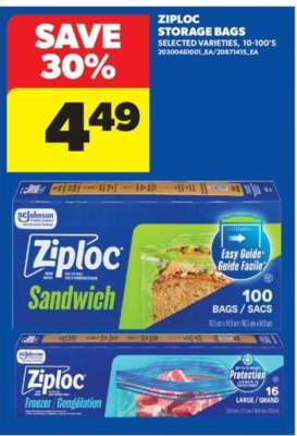 Ziploc Storage Bags