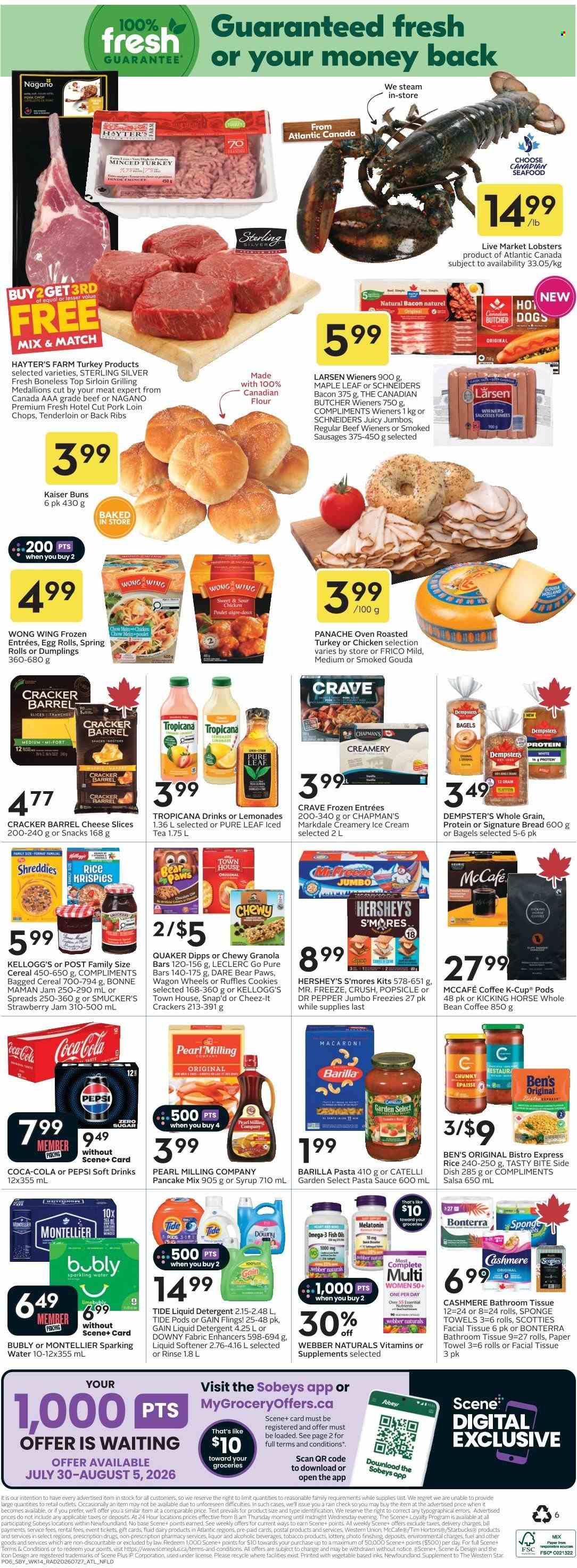 Sobeys flyer - July 30, 2026 - August 05, 2026. Page 2