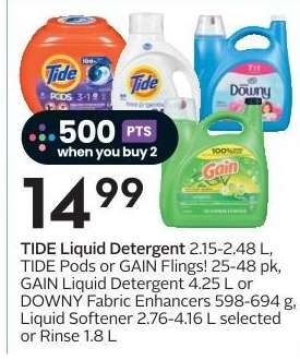 TIDE Liquid Detergent, TIDE Pods, GAIN Flings, GAIN Liquid Detergent, DOWNY Fabric Enhancers