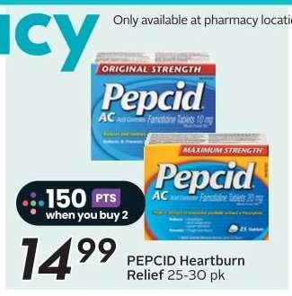 PEPCID Heartburn Relief 25-30 pk
