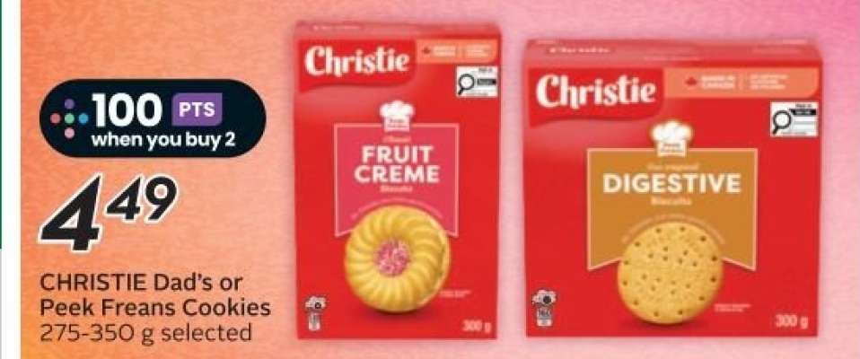 CHRISTIE Dad's or Peek Freans Cookies