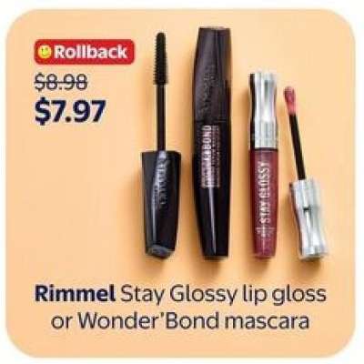 Rimmel Stay Glossy lip gloss or Wonder'Bond mascara