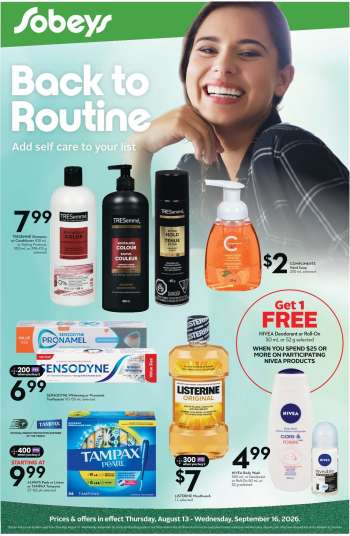 Sobeys Flyer - August 13, 2026 - September 16, 2026.
